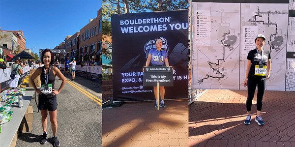 한인 참가자로는 손미정 변호사가 풀 마라톤에, 주간 포커스의 이하린 기자가 하프 마라톤에,  김태형씨가 10K에 도전해 각각 완주했다. (왼쪽부터)