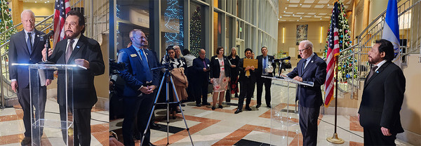 지난 12월 13일 오후 6시 오로라 시청에서는 펠릭스 우조아 엘살바도르 부통령 방문을 축하하는 VIP환영 리셉션이 열렸다.