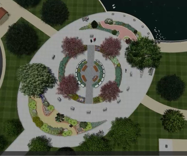 한국전 참전용사 기념비가 세워질 공원 조감도.