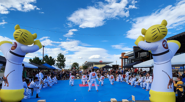 유에스 태권도 팀이 한국 문화 축제의 피날레를 장식했다. 